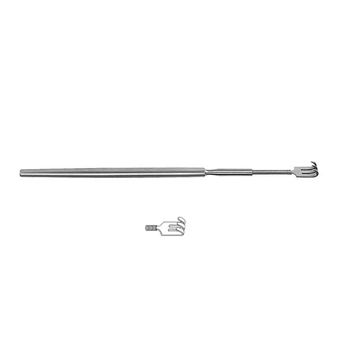 Гачок гнучкий; 3 зубчики; тупий; 16,0см. Tontarra Medizintechnik GmbH